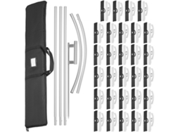 Mástil y conjunto de bandera Swooper de 4,3 m con soporte y bolsa Tekmaquinas