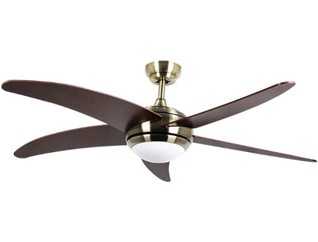 Ventilador de Techo BASTILIPO Malibu Couro 3 Led