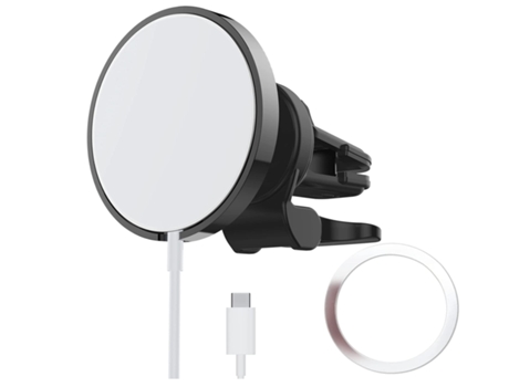Cargador Sem Carro Carregamento Rápido Magsafe YIZHOOD Blanco