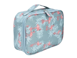 Neceser Multifuncional De Nailon Impermeable De Gran Capacidad Para Viajes - Diseño De Flamencos A La Moda