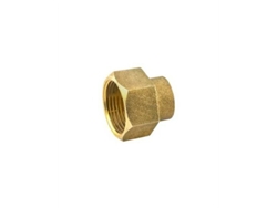 Conector hembra de latón con rosca para soldar, 18 mm (1/2"), paquete de 10.