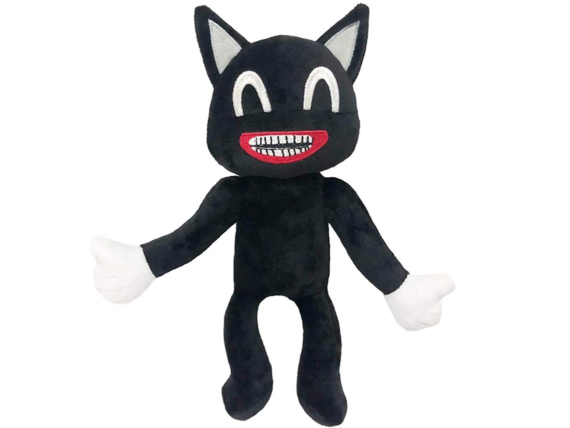 Muñeco De Peluche De Gato Negro Cartoon Suave Juguete Anime Regalo De Cumpleaños Navidad Año Nuevo Decoración