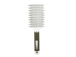 Cepillo ventilado curvo para el cabello con ventilación para modelado y desenredado.