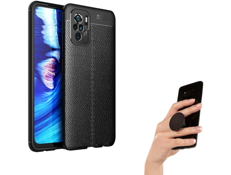 Carcasa y Popsocket Xiaomi Redmi Note 10 4G Rugged Leather