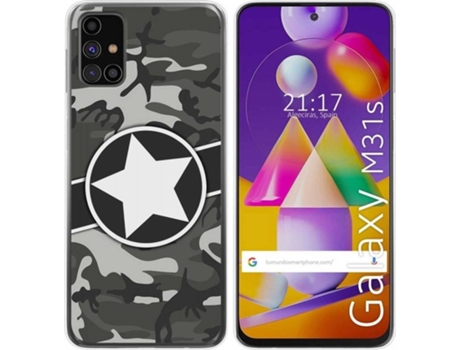 Carcasa Samsung Galaxy M31s TUMUNDOSMARTPHONE Camuflaje 02 Multicolor
