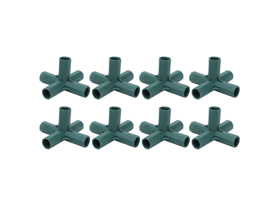 Conectores De Plástico De 5 Vías Para Soporte De Plantas, Ideales Para Jardín E Invernadero.