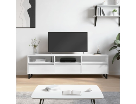 Mueble De Tv VIDAXL Blanco Madera contrachapada (150x30x44,5 cm)