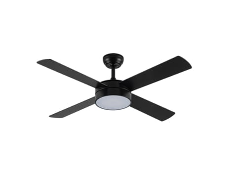 Ventilador DC NEVERY negro 122 cm LED 3 temperaturas memoria color FABRILAMP