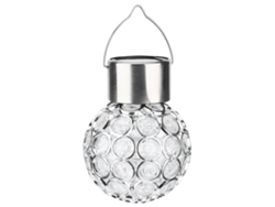 2 Lámparas Solares Colgantes Con Forma De Bola, Control De Luz Led, Decorativas Para Jardín Y Césped Exterior.