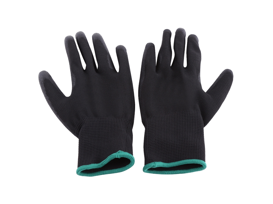 12 Pares De Guantes De Trabajo Cómodos, Antiestáticos Y Con Revestimiento De Pu Para Trabajadores Eléctricos.