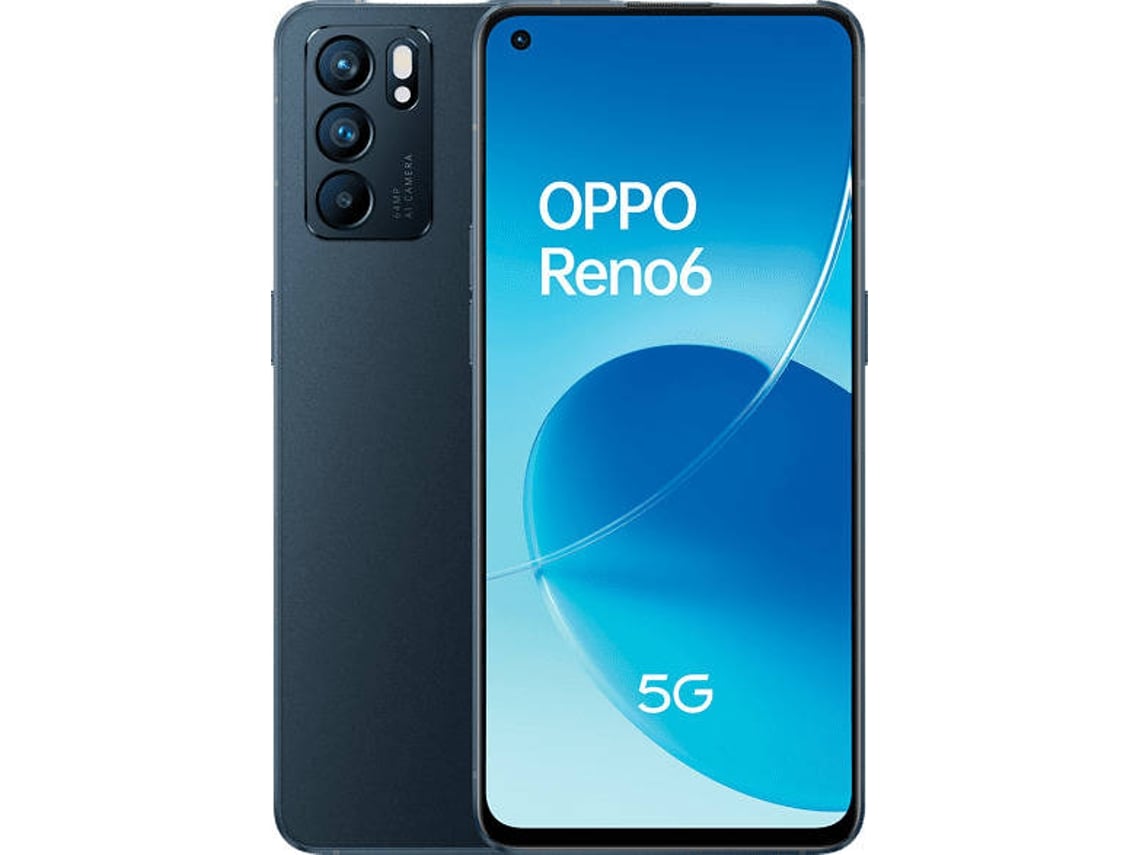 Smartphone OPPO Reno 6 5G (6.44'' - 8 GB - 128 GB - Preto)