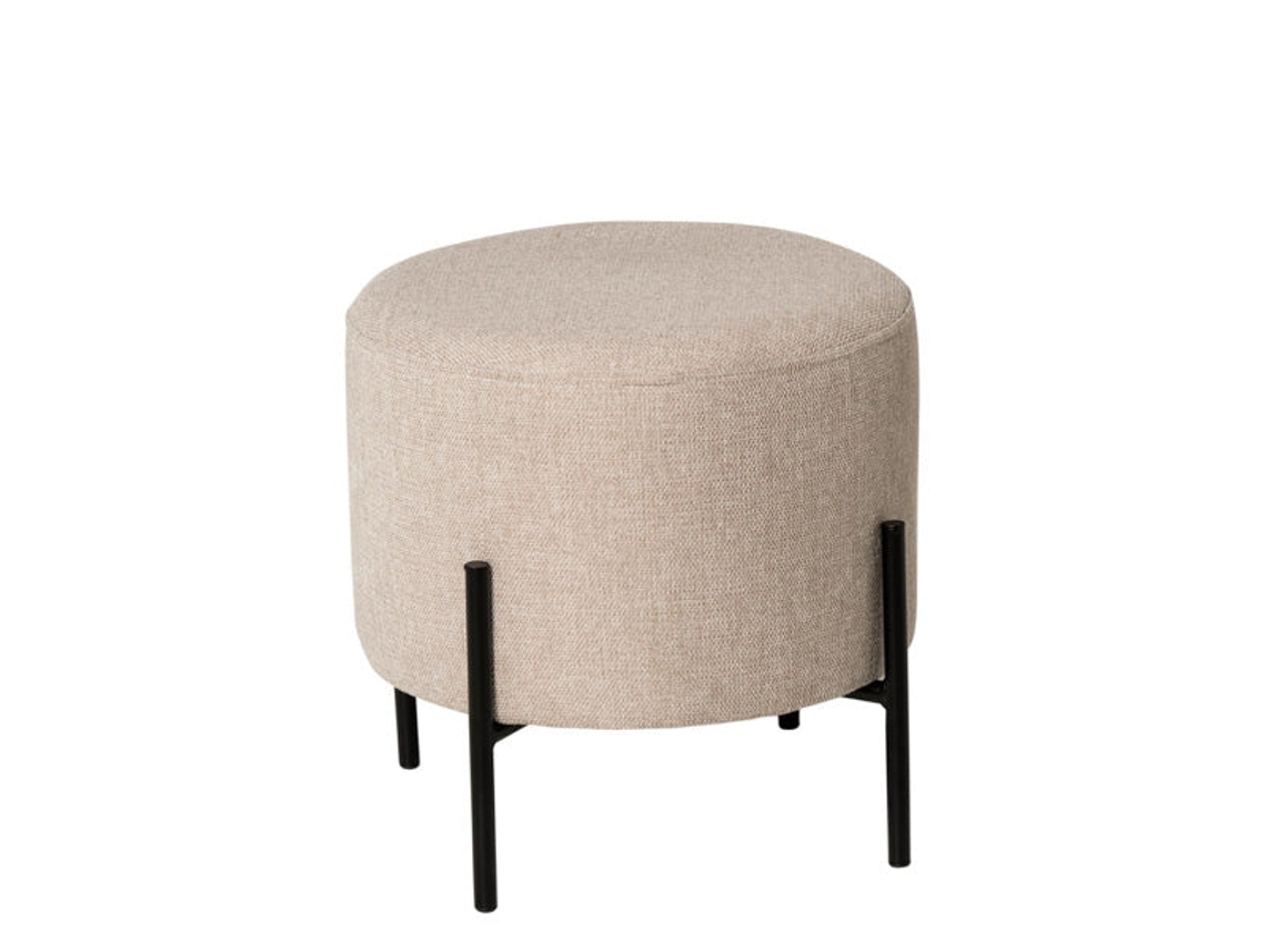 Puf DUDECOR (Beige - Madera - 40x40x40)