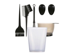 Taza De Medida Para Tinte De Pelo Jarra Transparente Con Escala Resistente Al Calor Para Peinado Y Perma 8x6,5cm Negro