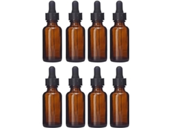 Set de 8 frascos de vidrio para perfume de mujer, mini frascos cuentagotas, envases de vidrio para Vayotoy