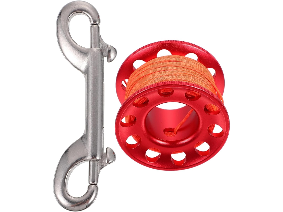 Carrete De Buceo Con Clip En D De Aleación De Aluminio, Herramienta De Mapeo Subacuático Para Exteriores.