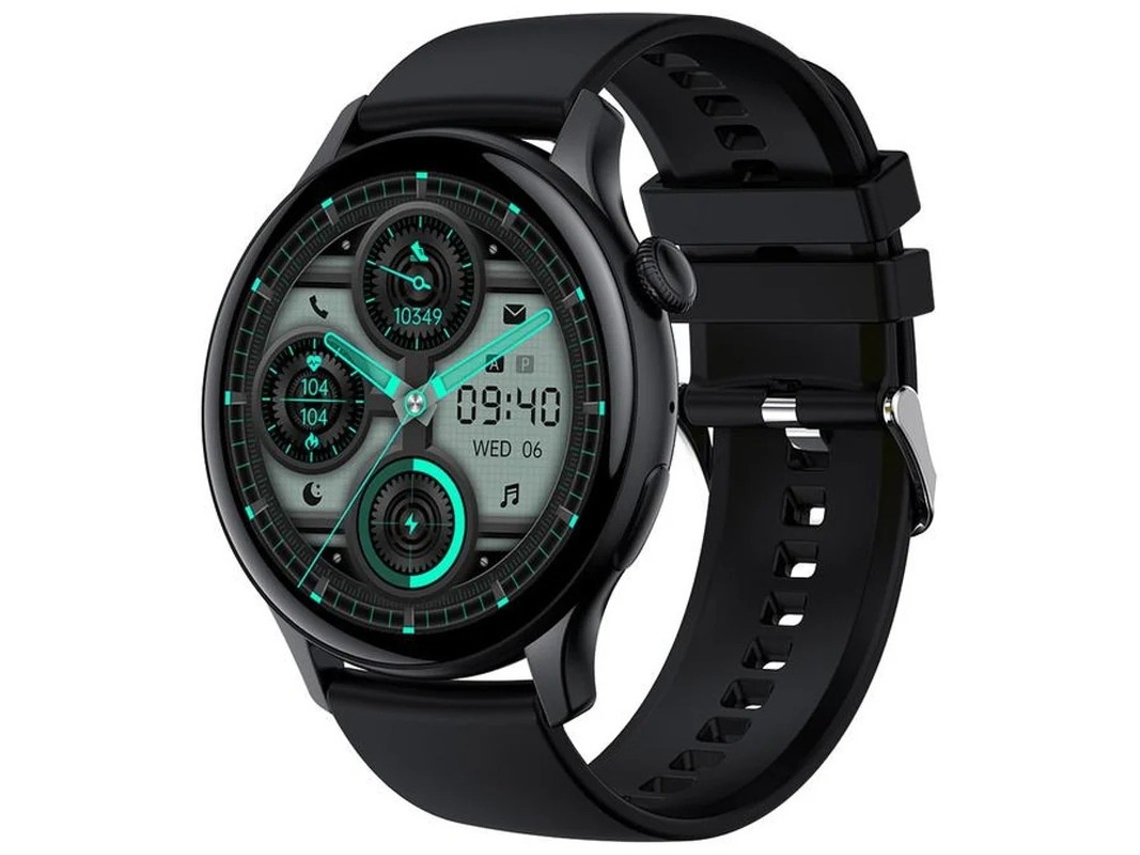 Reloj inteligente, rastreador de actividad física, esfera personalizada, Yizhood negro