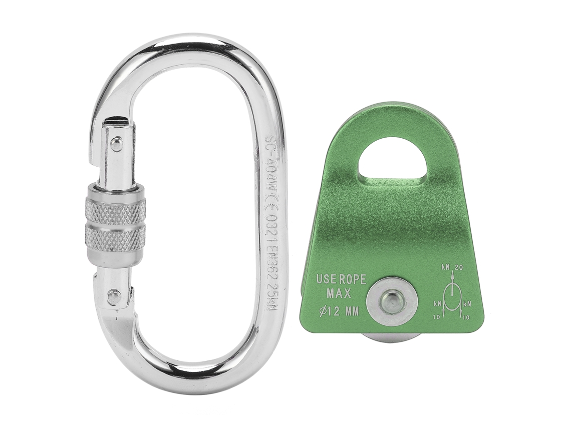 Polea De Aluminio De Giro Lateral Para Montañismo, Escalada Y Equipos De Cuerda, 20 Kn