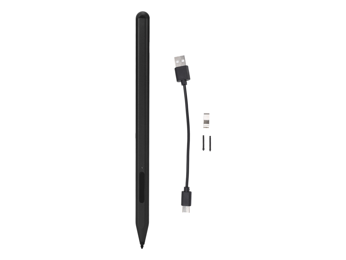Caneta Stylus Para Laptop E Tablet Com 4096 Sensibilidade À Pressão Conexão Bluetooth Tela Touch Preta