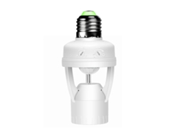 Adaptador De Portalámparas Con Sensor Infrarrojo Regulable Detección Cuerpo Humano 360°