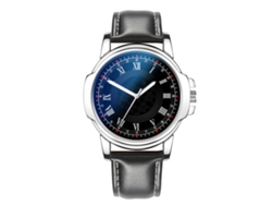 Reloj De Moda Simple Cuarzo Con Correa De Cuero Reloj Empresarial Para Hombres Negro