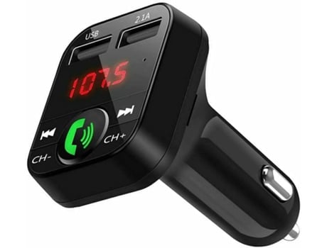 Transmisor Fm Bluetooth para automóvil y camión 12 / 24V Manos libres Bluetooth V5.0 + Edr Reproductor de música Fm Adaptador de receptor de radio ...