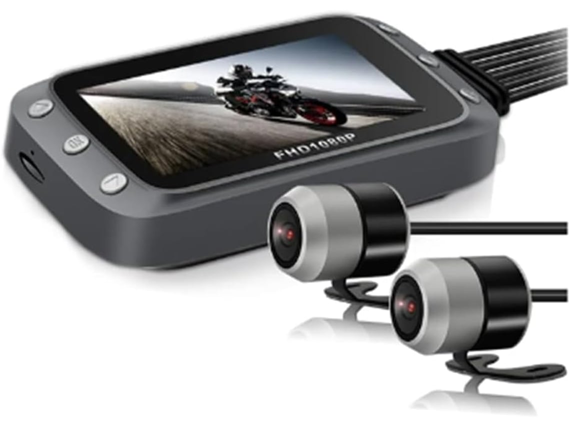 Dvr Para Motocicleta, Cámara De Salpicadero, Wifi, 1080p + Full Hd, Resistente Al Agua.