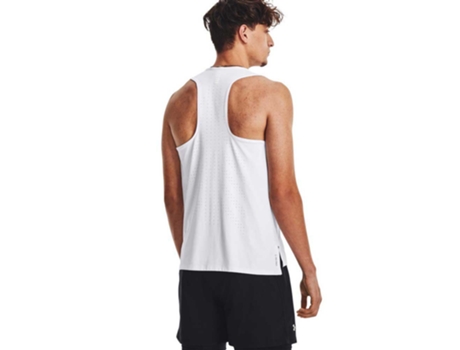 Camiseta sin Mangas de Hombre para Running UNDER ARMOUR Iso Chill Laser Blanco (2XL)