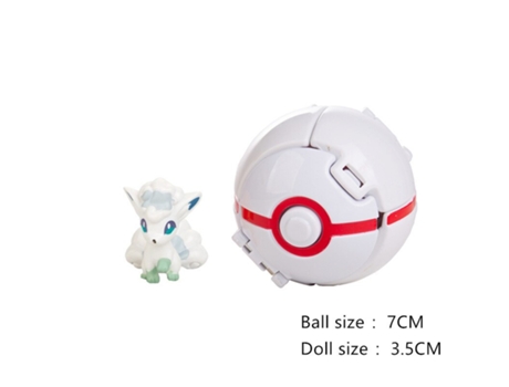 Muñeco GAATPOT 17 Styles Pokemon Anime Figure Pikachu Eevee Vulpix Litten Abra Pet Elf Deformation Ball Pocket Monster Pokeball Toy Model Gifts