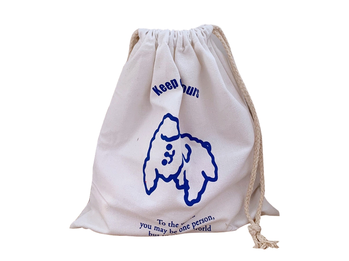 Bolsa de lona Healing Cloud para perros y niñas, portátil, duradera y suave, con cordón ajustable.
