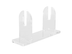 Soporte plegable de acrílico ligero para abanico, organizador de estilo moderno para abanicos de mano.