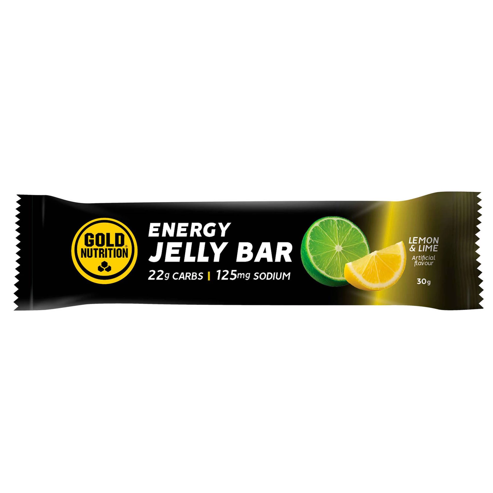 Barra de gelatina energética sabor limão e lima