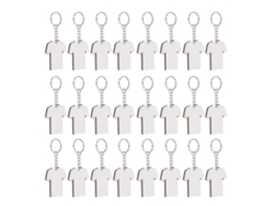 Llaveros En Blanco Para Impresión Por Sublimación En Ambos Lados, Transferencia Térmica, Bricolaje En Producción En Masa.