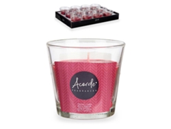 Pack 12 Velas Vaso, Aroma A Manzana Y Canela. Hasta 28h De Duración.