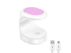 Mini lámpara UV LED para uñas, para uñas de gel profesionales, lámpara UV portátil para uñas GOKOCO (morada)