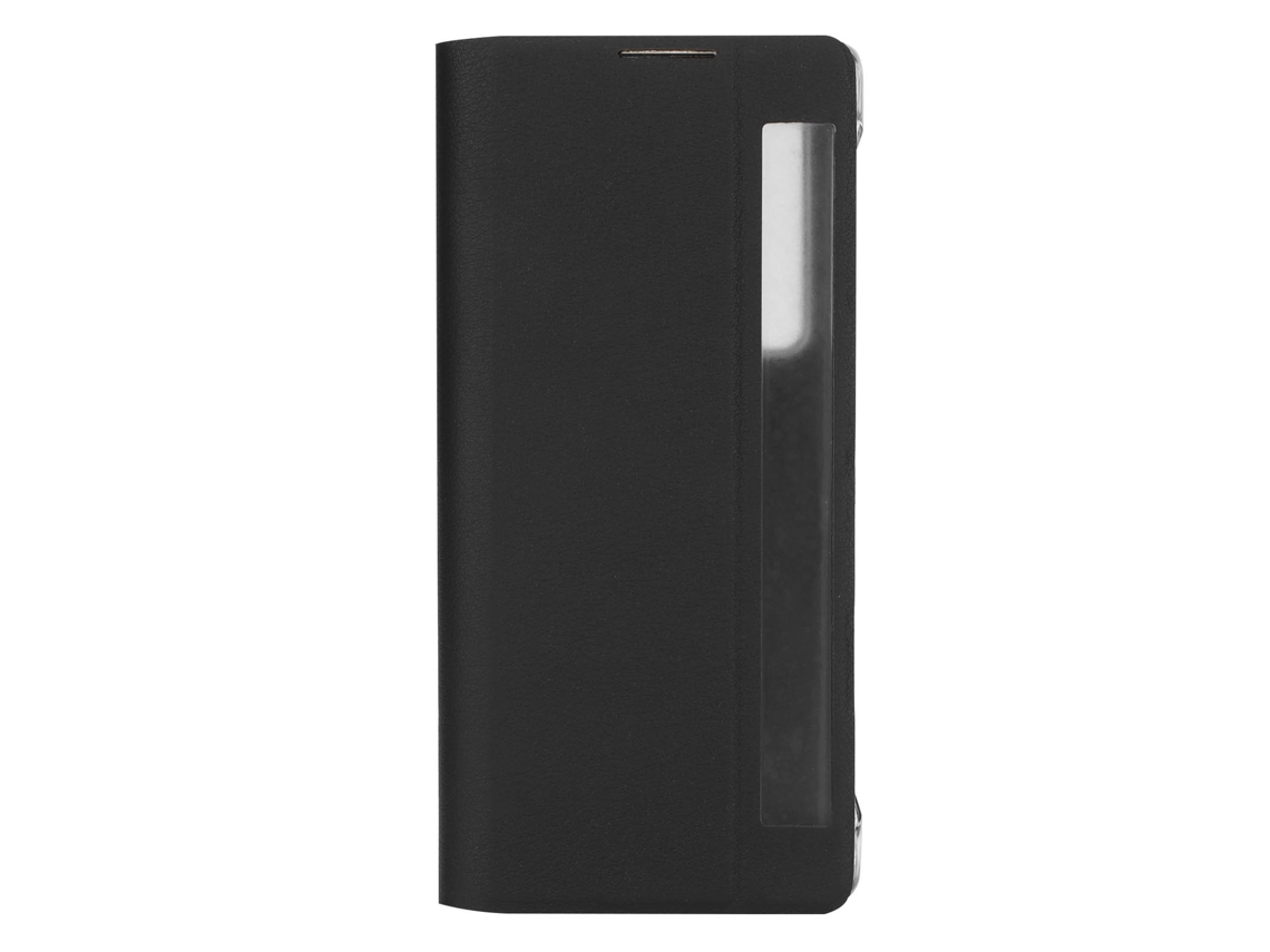 Capa De Couro Smart Window Flip Cover Com Suporte Para Huawei Mate X2 Preto