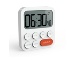 Timer Digital De Cozinha Magnético Com Tela Lcd Grande Para Cozinha E Sala De Aula