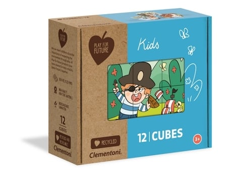 Puzzle CLEMENTONI 12 Cubes Kids Rompecabezas de cubos 12 pieza(s) Gente