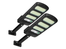 Paquete De 2 Luces Solares Para Exteriores Con Sensor De Movimiento, 213 Led, Ip65, Ajustables A 180°, Para Montaje En Pared De Jardín.