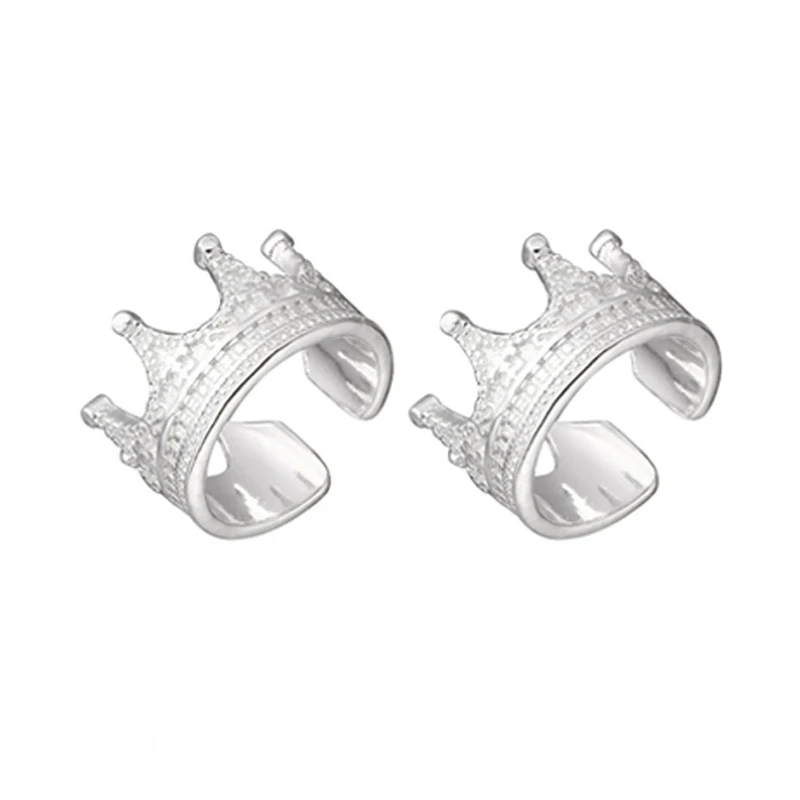 Pendientes De Clip Con Forma De Corona De Reina, Elegantes Y Ligeros Accesorios De Lujo Para Fiestas Para Mujer.