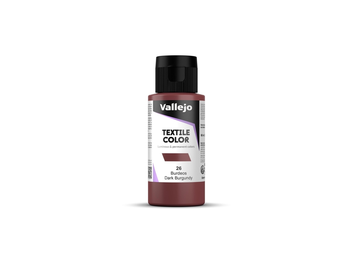Pintura textil acrílica Vallejo 60 ml Acrílicos Vallejo (bardana 26)