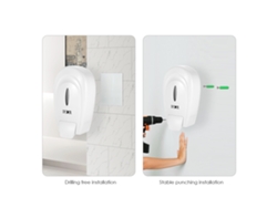 Dispensador De Jabón Manual De Pared, Con Capacidad Para 1000 Ml, Fabricado En Plástico Abs De Gran Tamaño, Ideal Para Cocinas, Baños O Centros Comerciales.