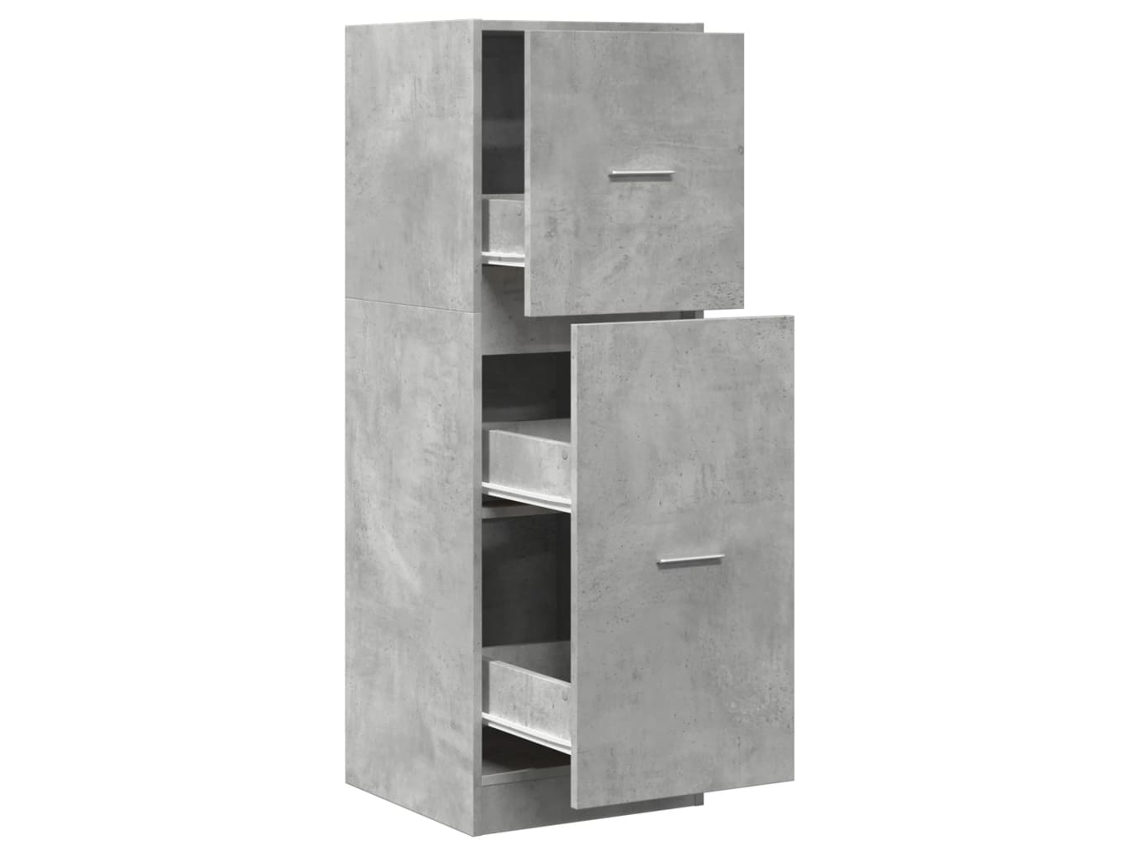 Maison Exclusive - Armario Botiquín Madera Ingeniería Gris Hormigón 40x41x118 Cm