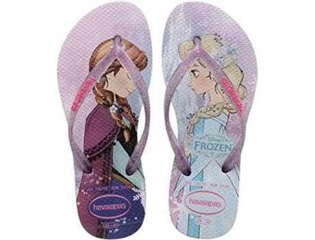Zapatillas para Niños HAVAIANAS Kids Slim Princesa Goma (33-34 - Lilas)