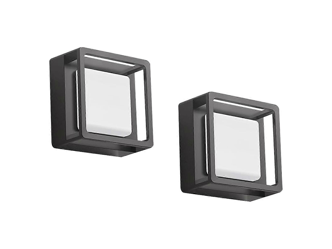 Luz nocturna LED Rosewell, paquete de 2 luces nocturnas con sensor crepuscular, intensidad ajustable, enchufe europeo.