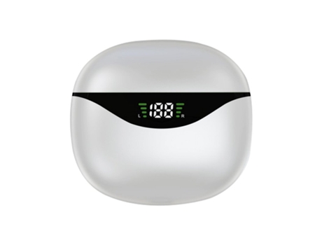 Auriculares Bluetooth True Wireless Control táctil con cancelación de ruido medio Js121 con micrófono blanco