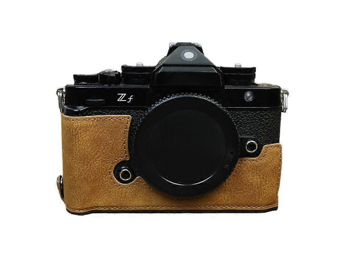 Bolsa de cuero sintético para cámara Nikon Zf con ranura para batería y funda protectora anticaídas Facpoet