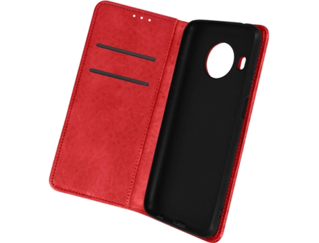 Carcasa Nokia X20 AVIZAR Tarjetero Soporte Rojo