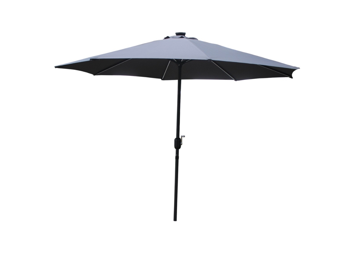 Manarola Sombrilla  Gris  Redonda 2,92 X 2,92 M Led