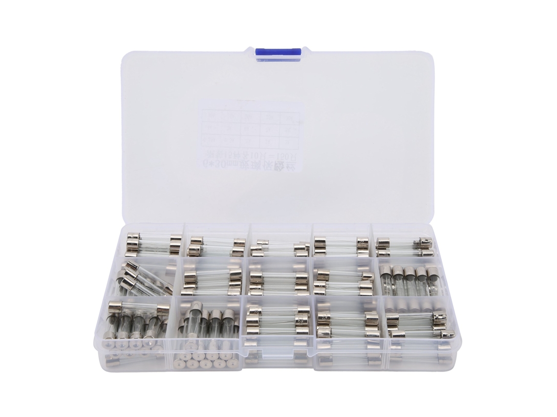 Kit de alambre de vidrio de 150 piezas con estuche de plástico para protección de circuitos