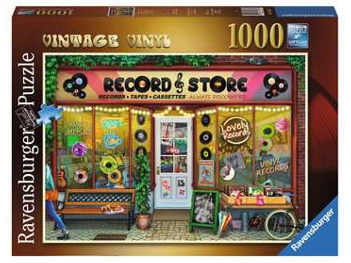 Puzzle RAVENSBURGER Vintage Vinyl rompecabezas 1000 pieza(s) Ciudad